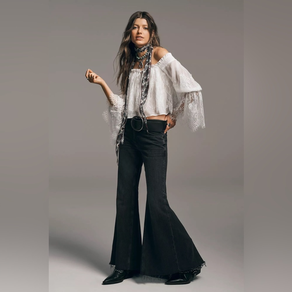 We The Free Emre Low-Rise Flare Jeans from Free People - Picture 5 of 5